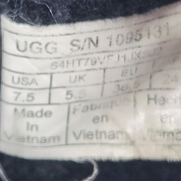 Ugg Kilmer II Women's Black Leather Combat Side Zip Boots S/N1095131 US Size 7.5 - Picture 12 of 12